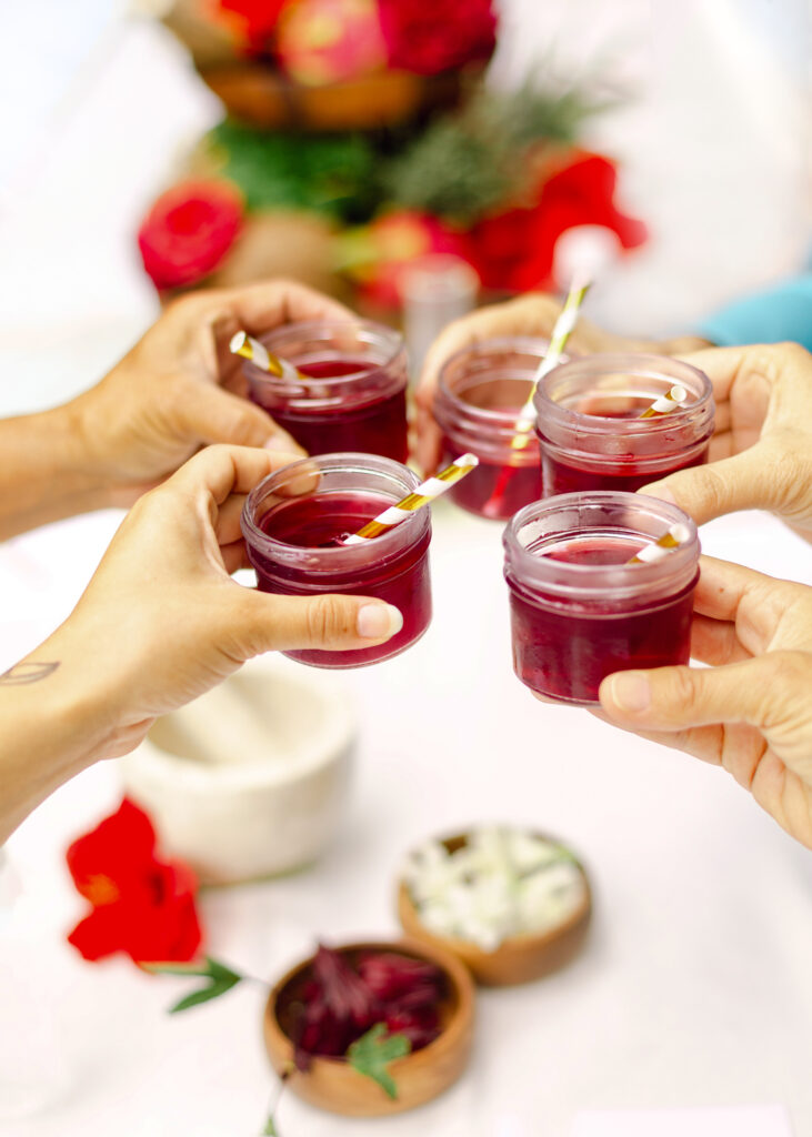 rose hibiscus lemonade for Leiohu and Lumeria retreat