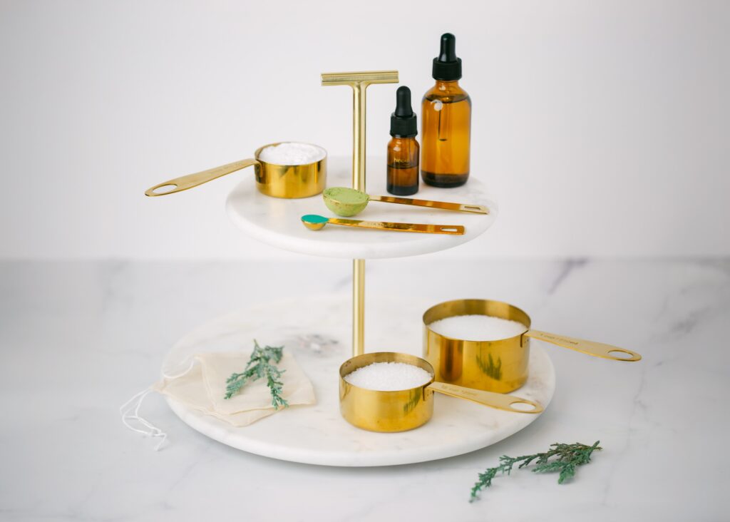 DIY hinoki forest bathing bath salt recipe ひのきバスソルトのレシピ