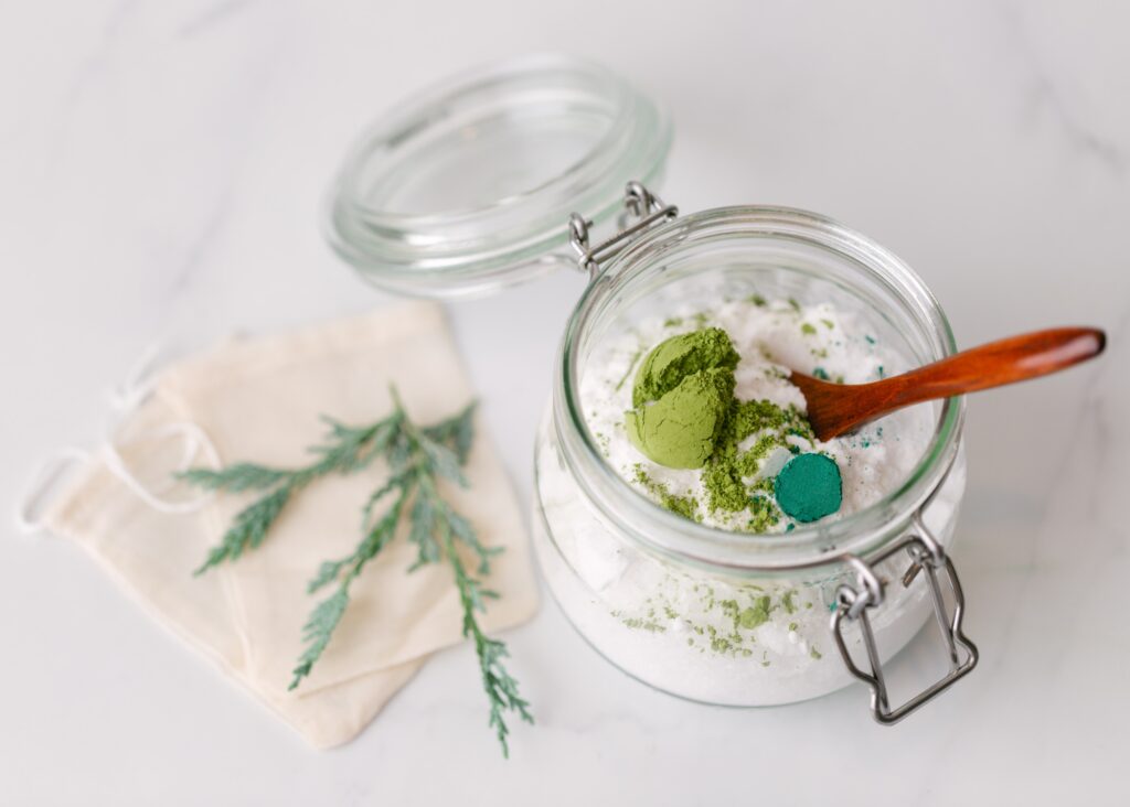 DIY hinoki forest bathing bath salt recipe ひのきバスソルトのレシピ