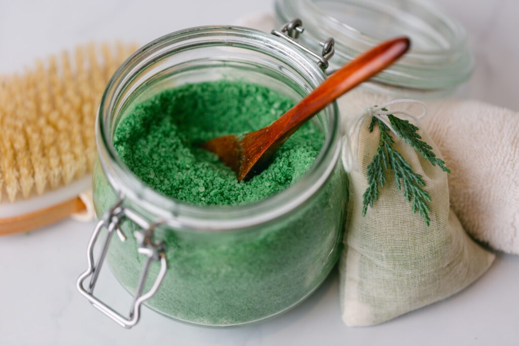 DIY hinoki forest bathing bath salt recipe ひのきバスソルトのレシピ